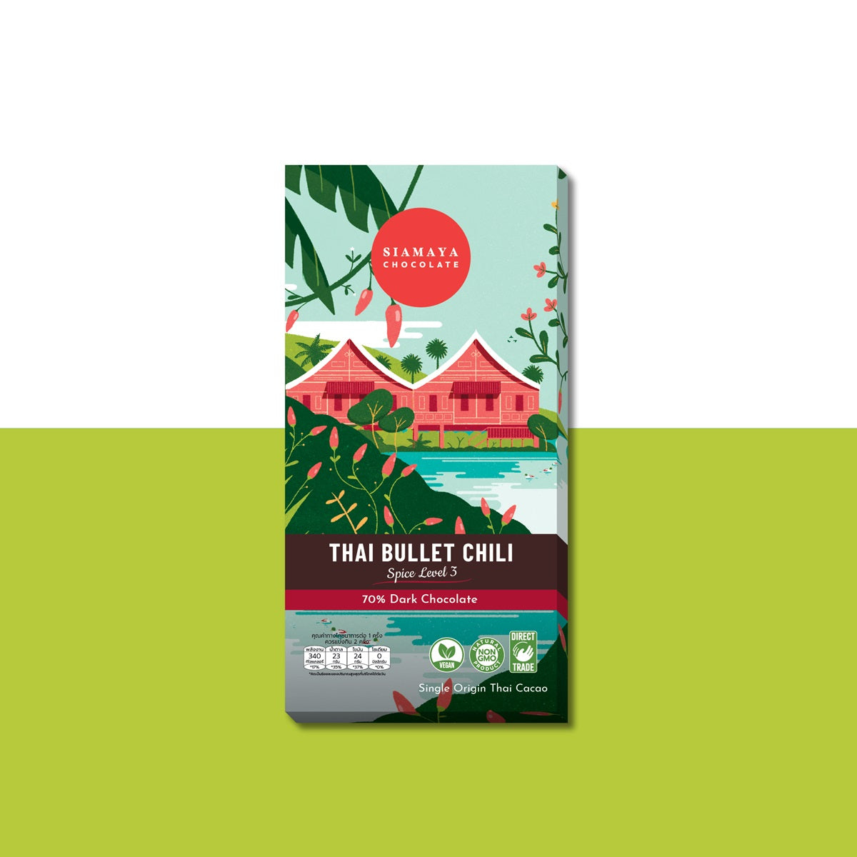 Thai bullet chili chocolate bar