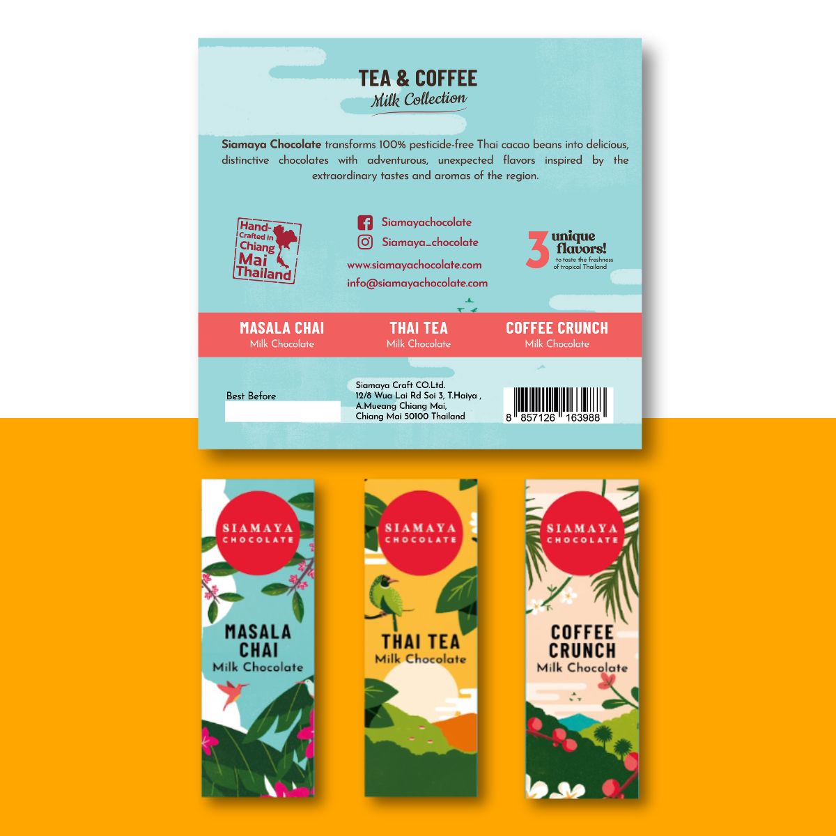 Collection of Siamaya Chocolate Tea and Coffee