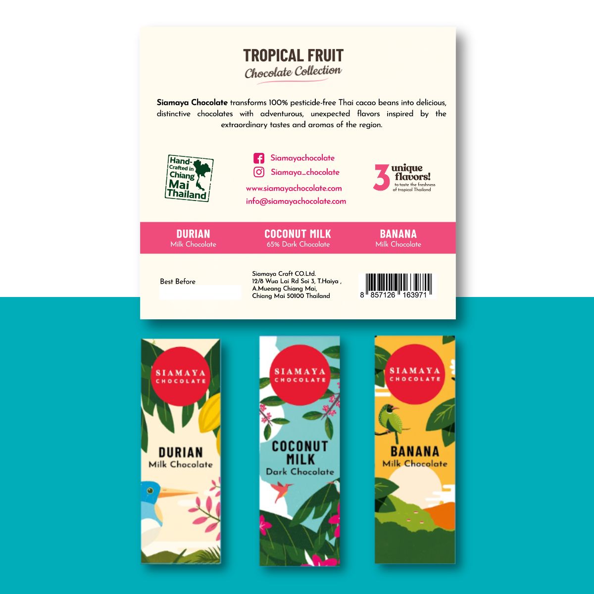 Tropical Fruit - Chocolate Collection Gift Set