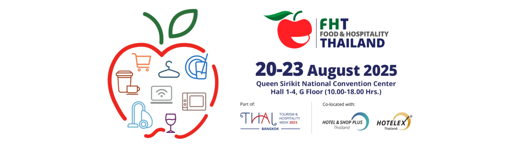 Promotional banner for FHT Food & Hospitality Thailand event 