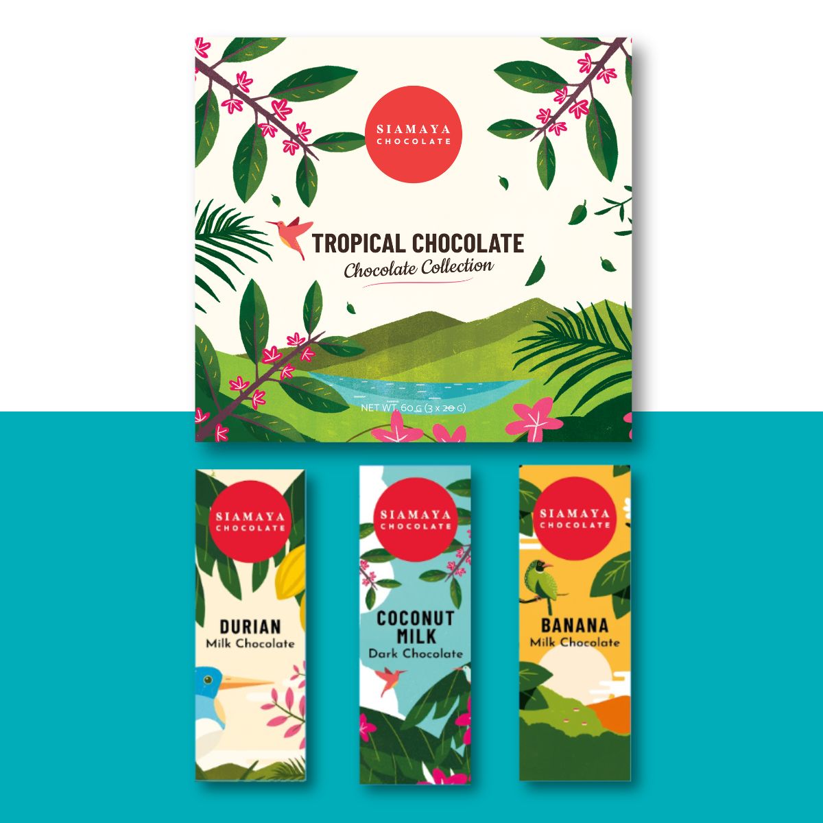 Tropical Fruit - Chocolate Collection Gift Set