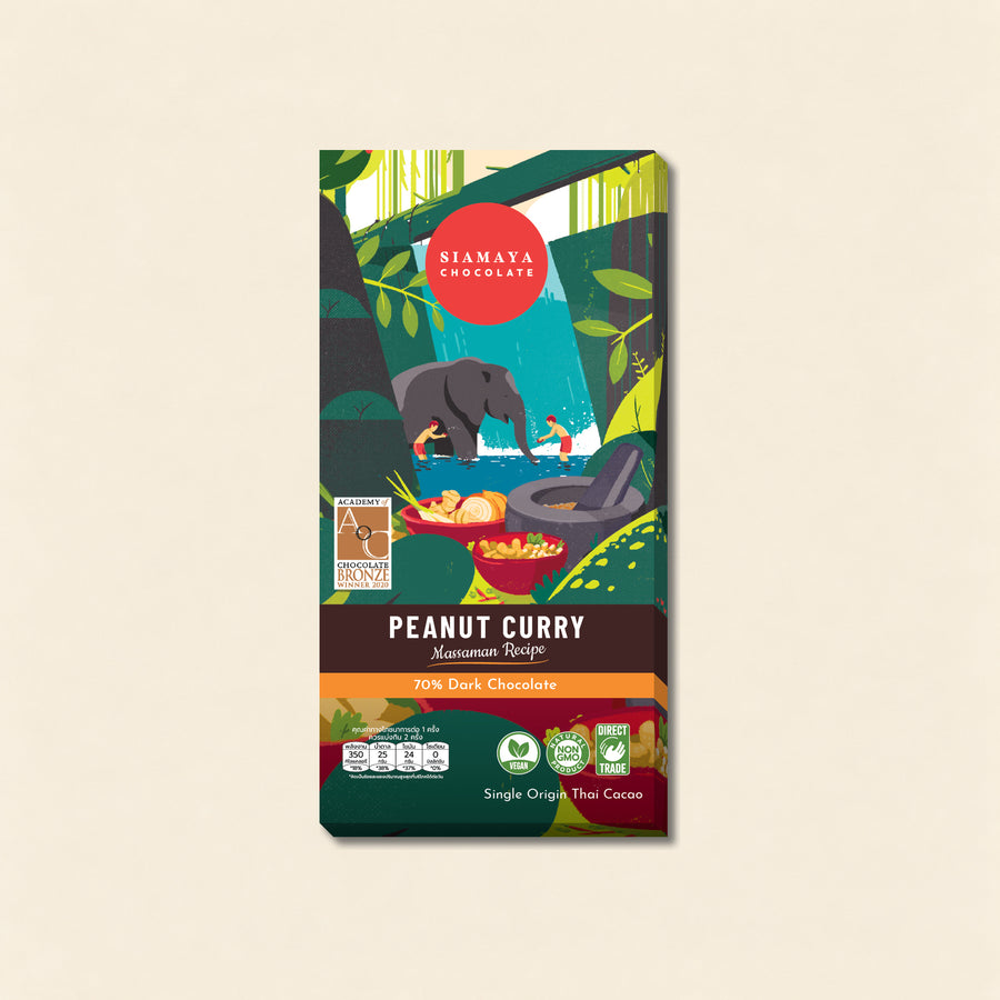 Thai Peanut Curry 70% Dark Chocolate