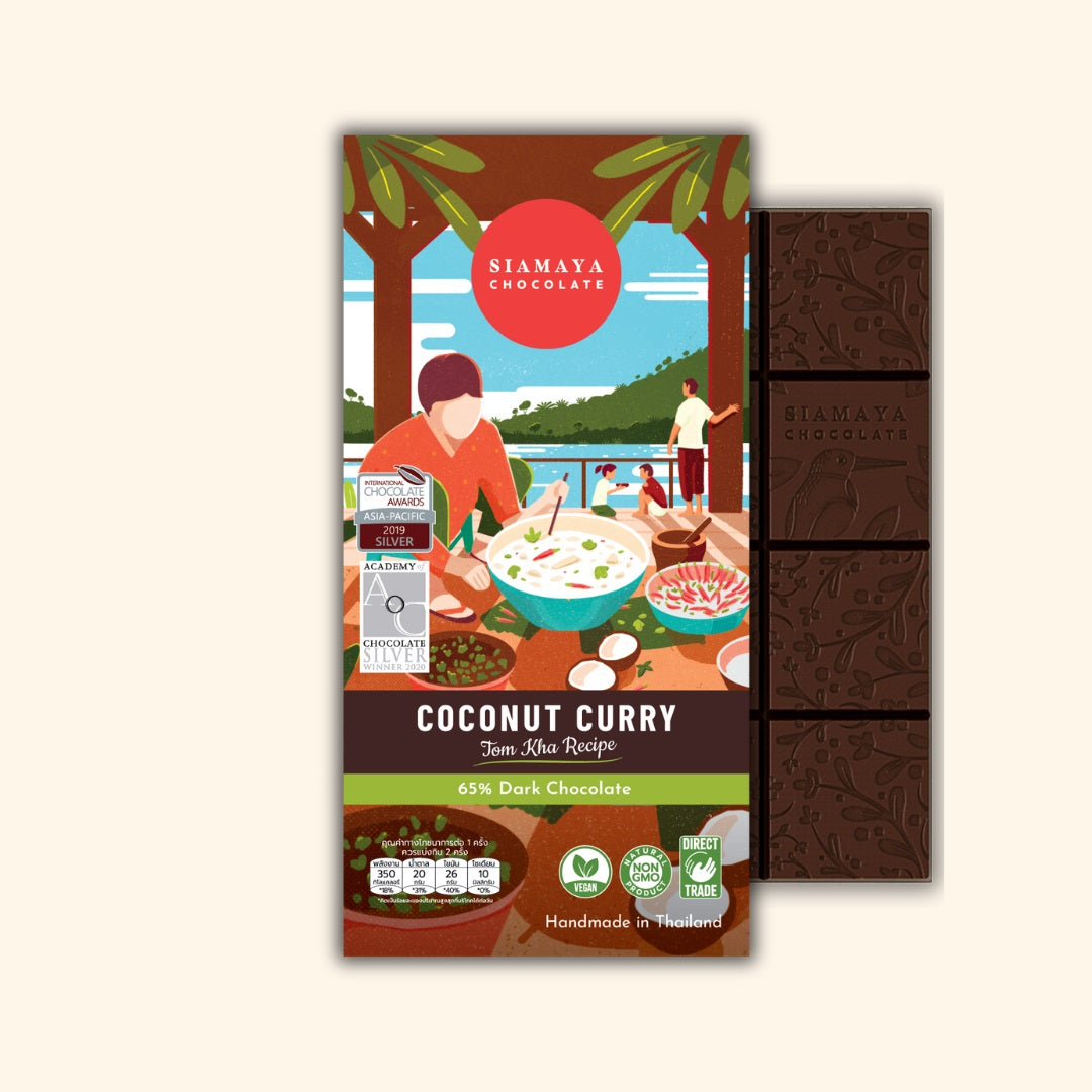 thai coconut curry dark chocolate chiangmai bar