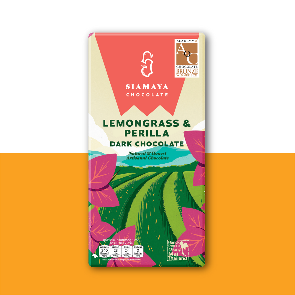 Lemongrass & Perilla Seeds 70% Dark Chocolate
